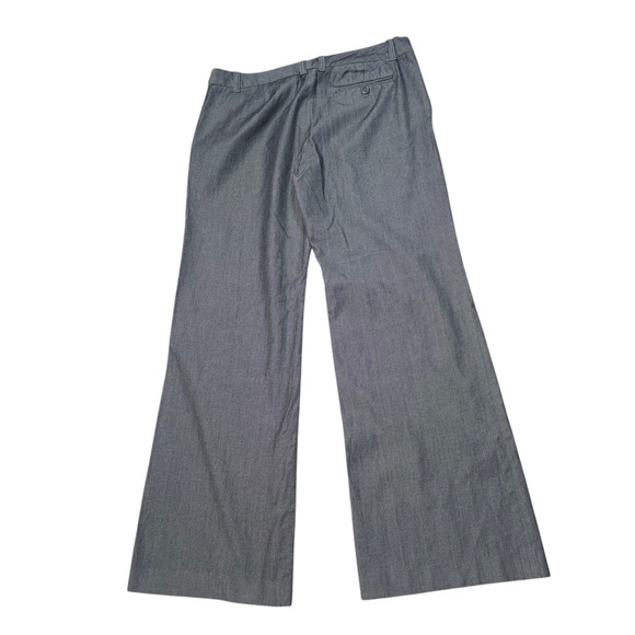 Vintage Gap Wide Leg Trousers Dress Pants Women Size 12 Wool Blend Career Office - Picture 2 of 7